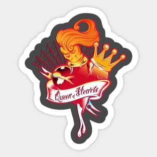 Queen of hearts Sticker